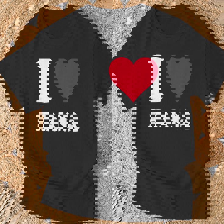 レッドハート I Love Hana Tシャツ 高齢者への贈り物