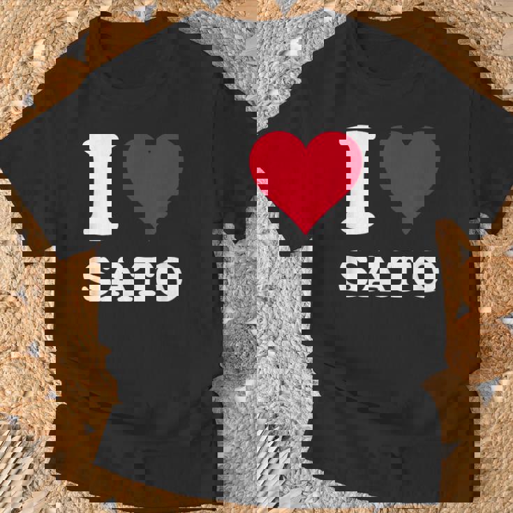 レッドハート I Loveato Tシャツ 高齢者への贈り物