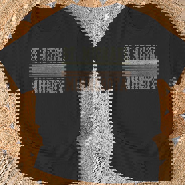 レトロ セントマイケル ミネソタ 長袖tシャツ Tシャツ 高齢者への贈り物