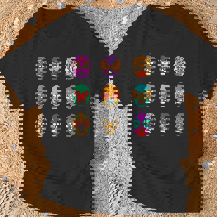 レトロ ルチャリブレ マスク オブ レジェンド レスリング 長袖tシャツ Tシャツ 高齢者への贈り物