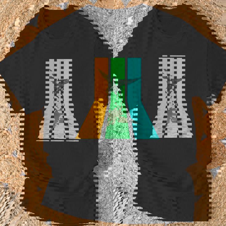 レトロ80年代ヴィンテージスタイルペガサス Tシャツ 高齢者への贈り物