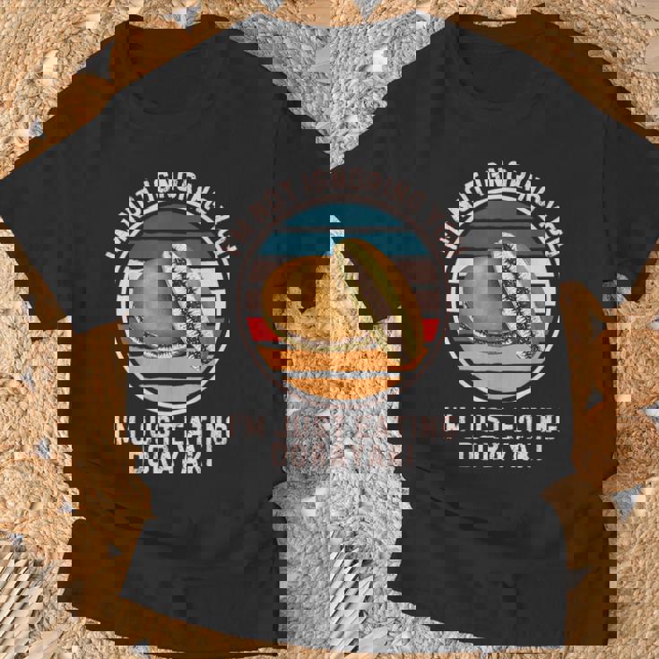 レトロどら焼き 俺は君を無視しない ただ食べているだけどら焼き Tシャツ 高齢者への贈り物