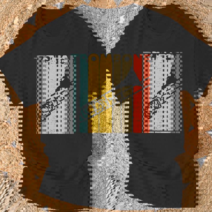 レトロトロンボーン I マーチングバンド I 吹奏楽部 I トロンボーン Tシャツ 高齢者への贈り物