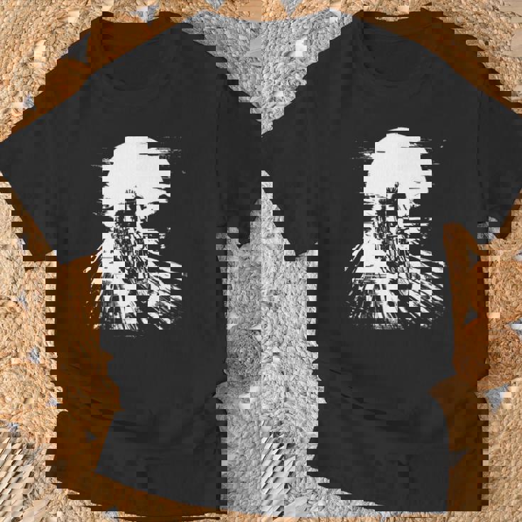 レーシング・サイクリスト、バイカー・サイクリズムを描く 長袖tシャツ Tシャツ 高齢者への贈り物