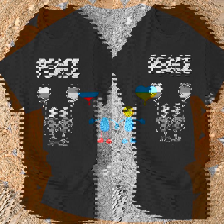 ロシアとウクライナの間の平和 長袖tシャツ Tシャツ 高齢者への贈り物