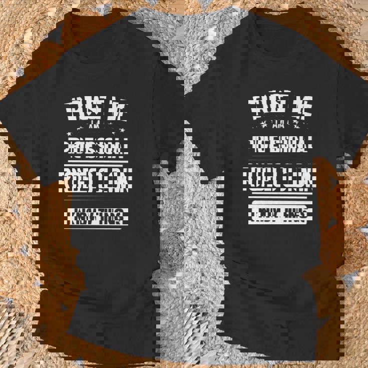 ロデオクラウンアイデアトラストプロフェッショナルロデオクラウン 長袖tシャツ Tシャツ 高齢者への贈り物