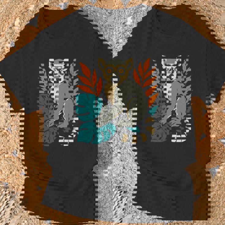 ワオキツネザル 長袖tシャツ Tシャツ 高齢者への贈り物