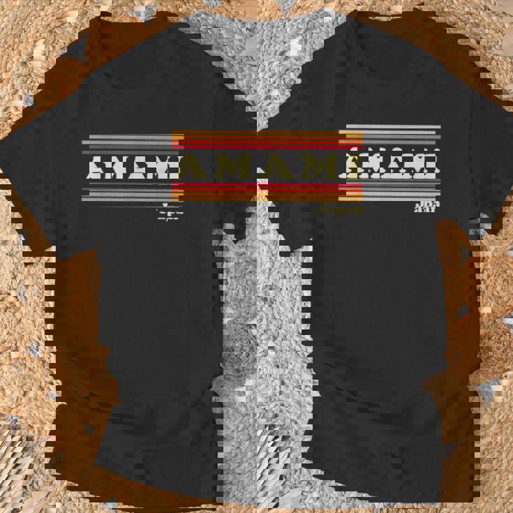 ヴィンテージ 80年代 奄美 日本 レトロ グラフィック Tシャツ 高齢者への贈り物