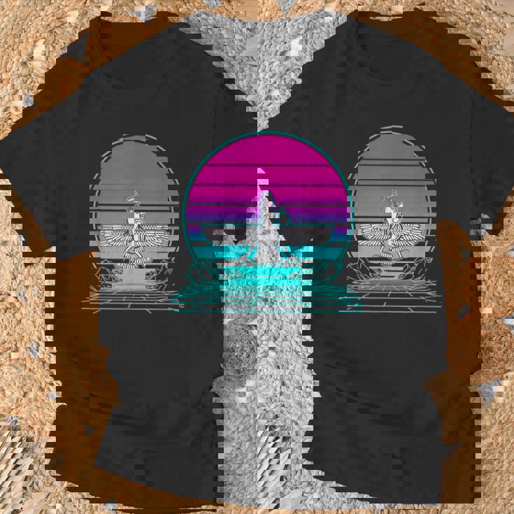 ヴィンテージ レトロ サンセット アヌンナキ Tシャツ 高齢者への贈り物