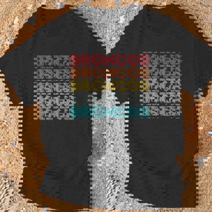 ヴィンテージ レトロ ブロンコス Tシャツ 高齢者への贈り物