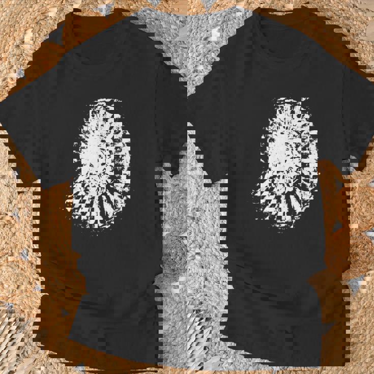 古生物学 アンモナイトプリント、古生物学者 化石アンモナイト Tシャツ 高齢者への贈り物