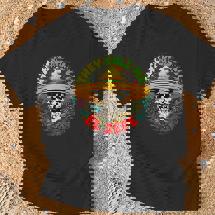 彼らは私をエルジェフェファニースケルトンメキシカンカラベラと呼んでいます Tシャツ 高齢者への贈り物