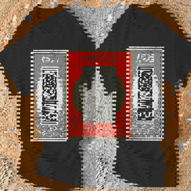 日本アーケードゲーム パチンコ Tシャツ 高齢者への贈り物