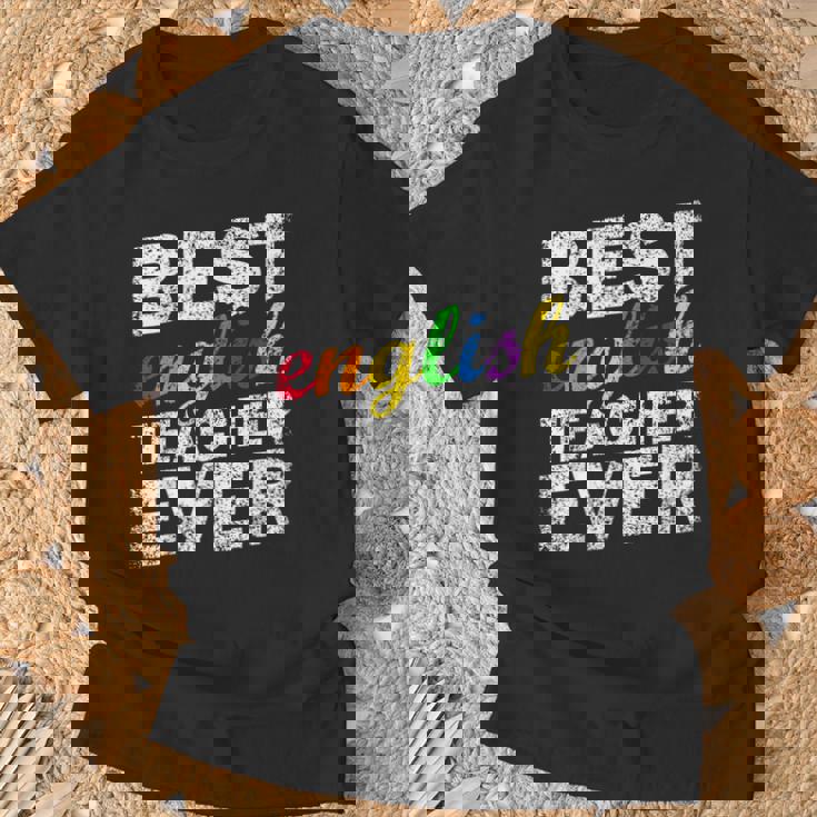最高の英語教師 文法 クラス 男性 女性 教員 英語教師 Tシャツ 高齢者への贈り物