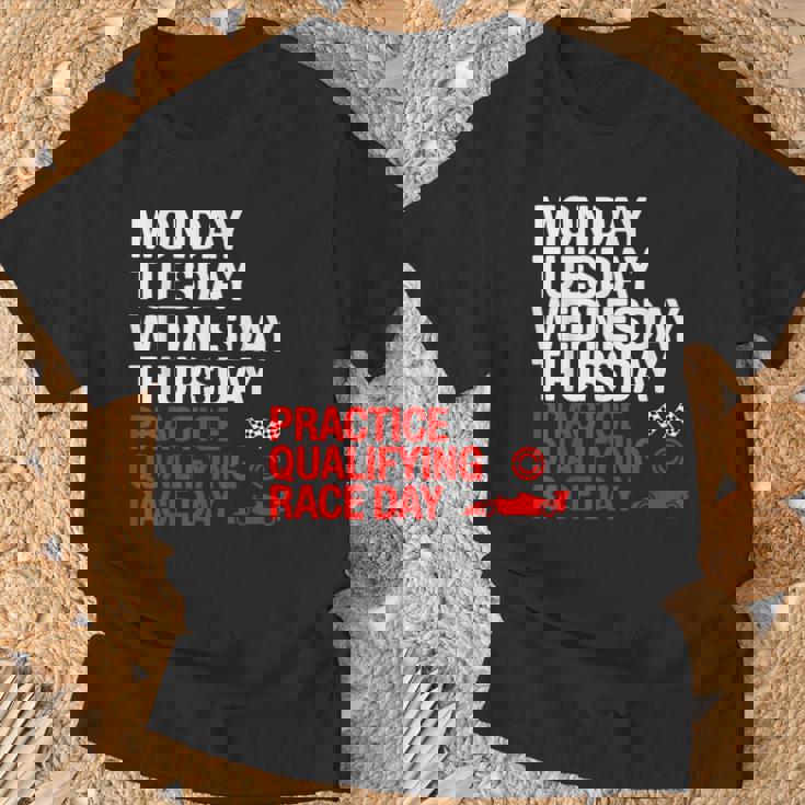 月曜 火曜 水曜 木曜 練習 予選 レース Tシャツ 高齢者への贈り物