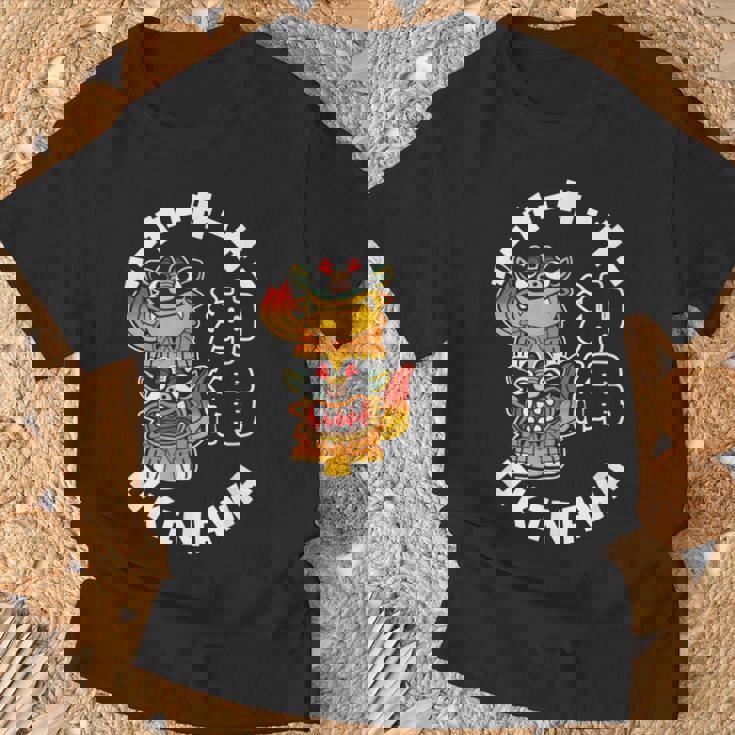 沖縄ジャパン シーサーガーディアンライオンズ 日本漢字お土産 Tシャツ 高齢者への贈り物