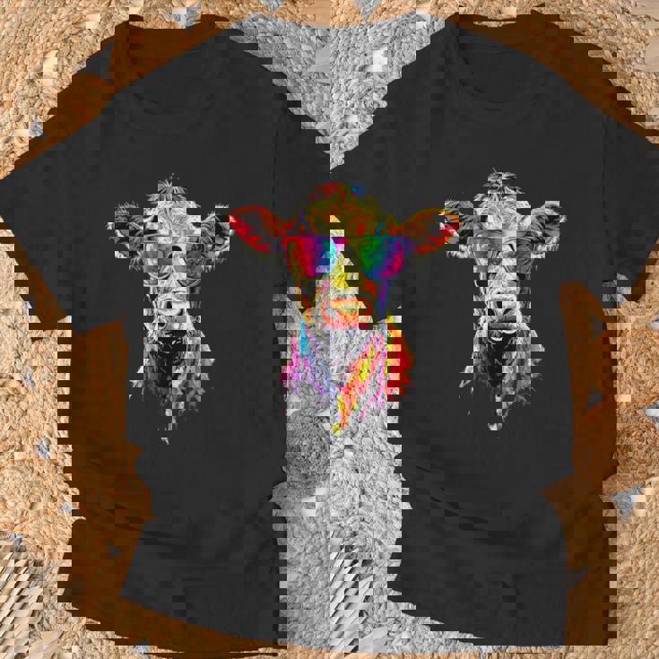 牛 農家 牛乳 ビーガン 子牛 牧場 甘い牛 Tシャツ 高齢者への贈り物