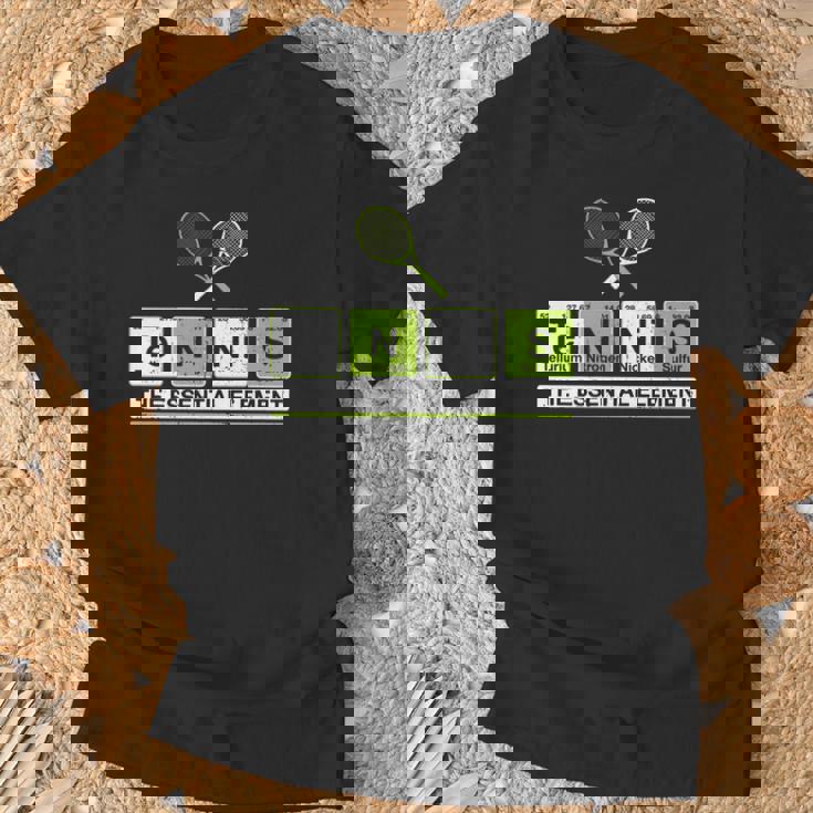 理科 先生 化学 教授 テニス 選手 スポーツ 長袖tシャツ Tシャツ 高齢者への贈り物