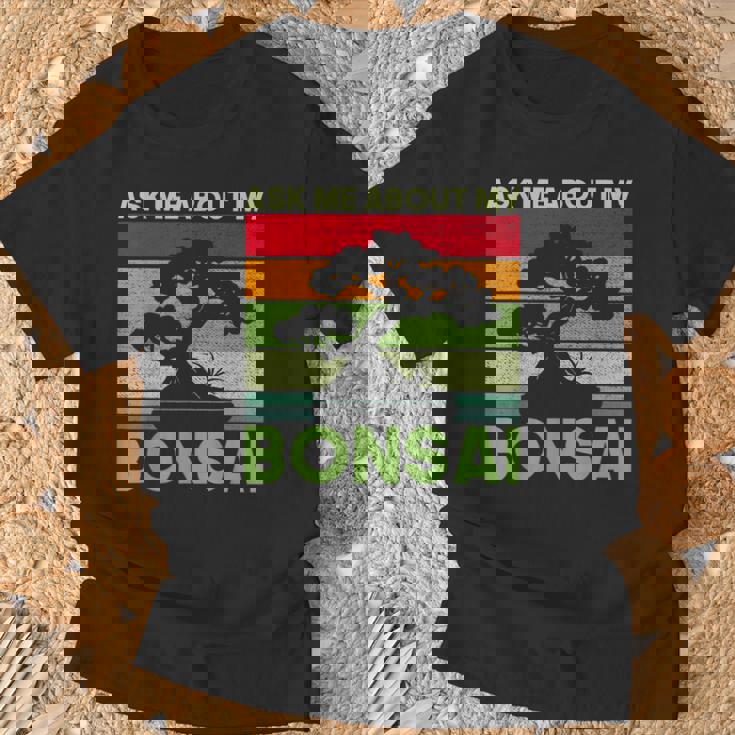 盆栽の木 私の盆栽について質問してください 面白い盆栽 Tシャツ 高齢者への贈り物