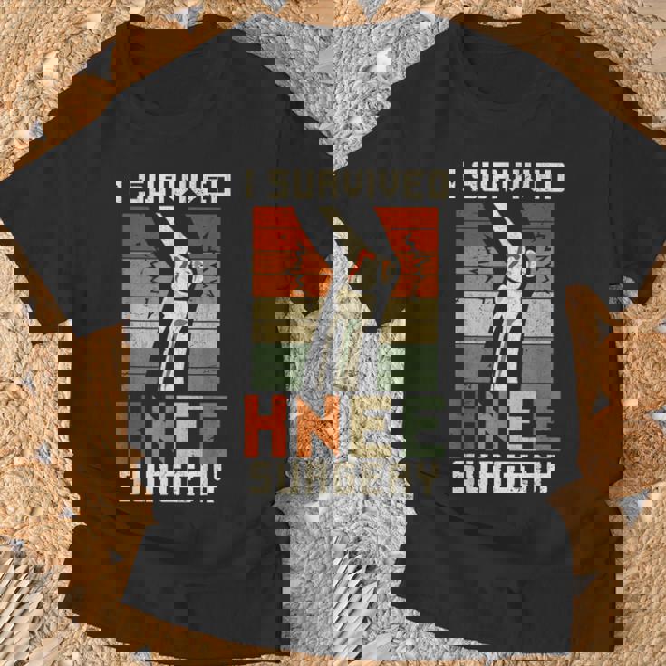 膝の手術の患者さん 面白い膝 Tシャツ 高齢者への贈り物