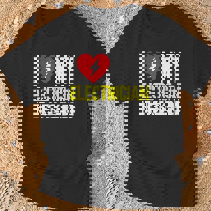 電気技師の夫が大好き Tシャツ 高齢者への贈り物