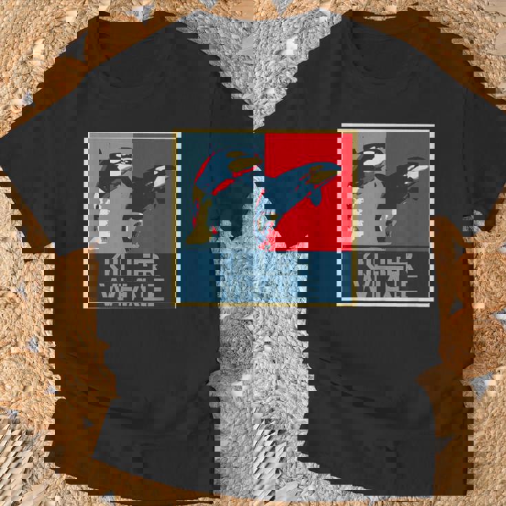 面白tシャツ 海 シャチ おもしろ かわいい グッズ 服 ネタ メンズ オリジナル 夏 生き物 レトロ Tシャツ 高齢者への贈り物