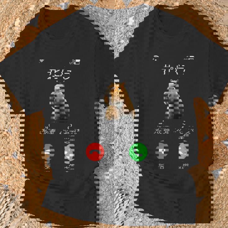 面白いtシャツ カピバラ メンズ げっ歯類 グッズ かわいい おもしろ 面白い 服 ネタ 動物 ウケ狙い Tシャツ 高齢者への贈り物