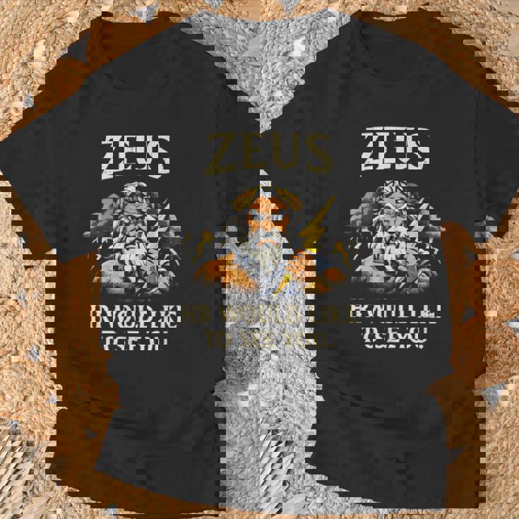 面白いゼウス・ミーム-古代ギリシャの神-ギリシャ神話 Tシャツ 高齢者への贈り物