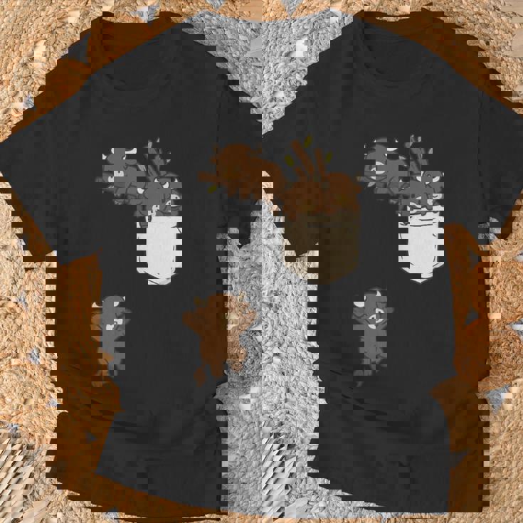 面白いバッファローバイソンかわいい遊び。 Tシャツ 高齢者への贈り物