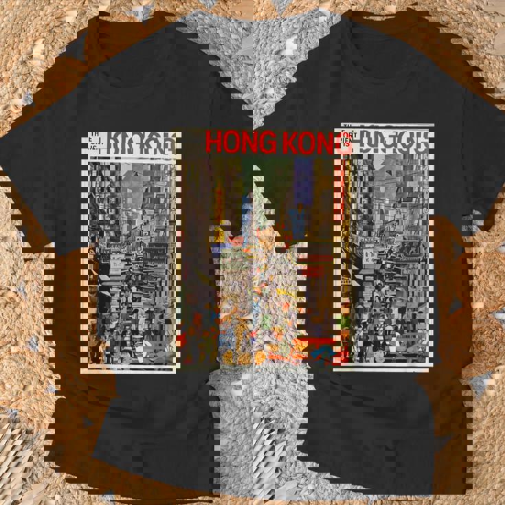 香港のお土産ポスター香港 Tシャツ 高齢者への贈り物
