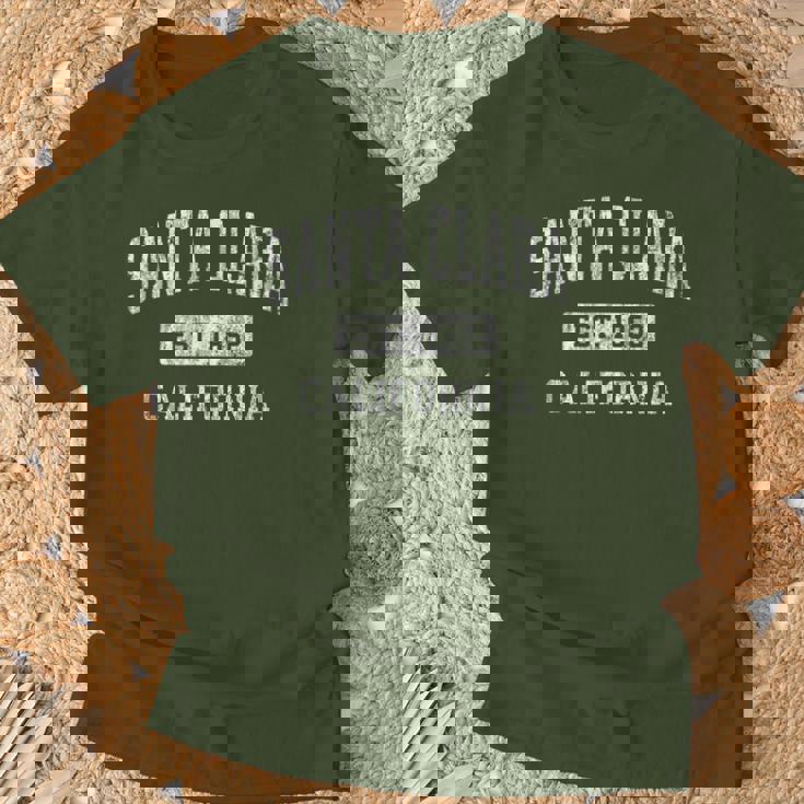 Santa Clara California Ca ビンテージ 確立されたスポーツデザイン Tシャツ 高齢者への贈り物