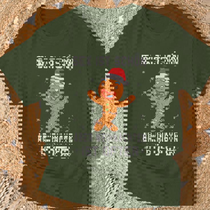 Sex Istchön Aber Weihnachten Is Öfter Lebkuchen Christmas T-Shirt Geschenke für alte Männer