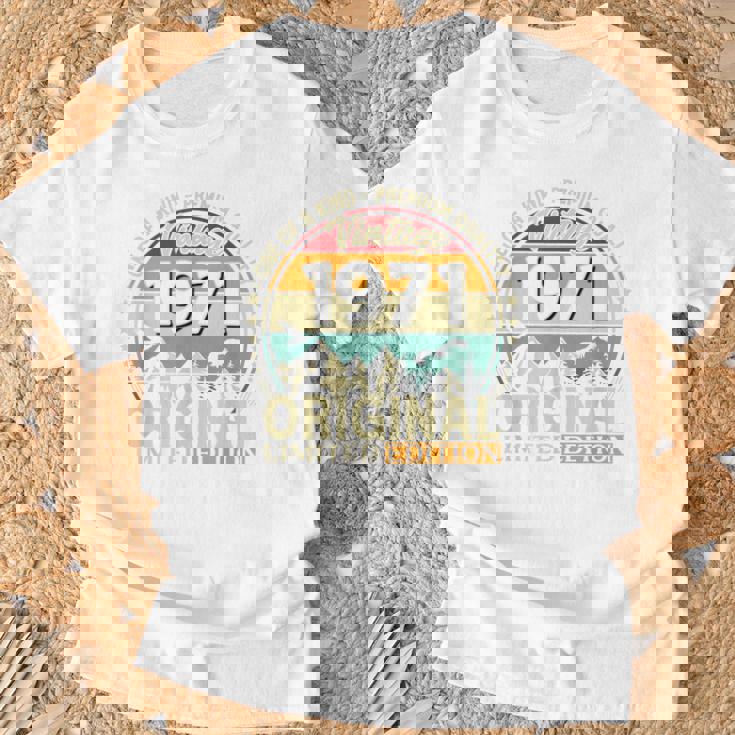55歳 誕生日 男性女性intage 1971年1971年生まれ レトロデザインブランド Tシャツ 高齢者への贈り物