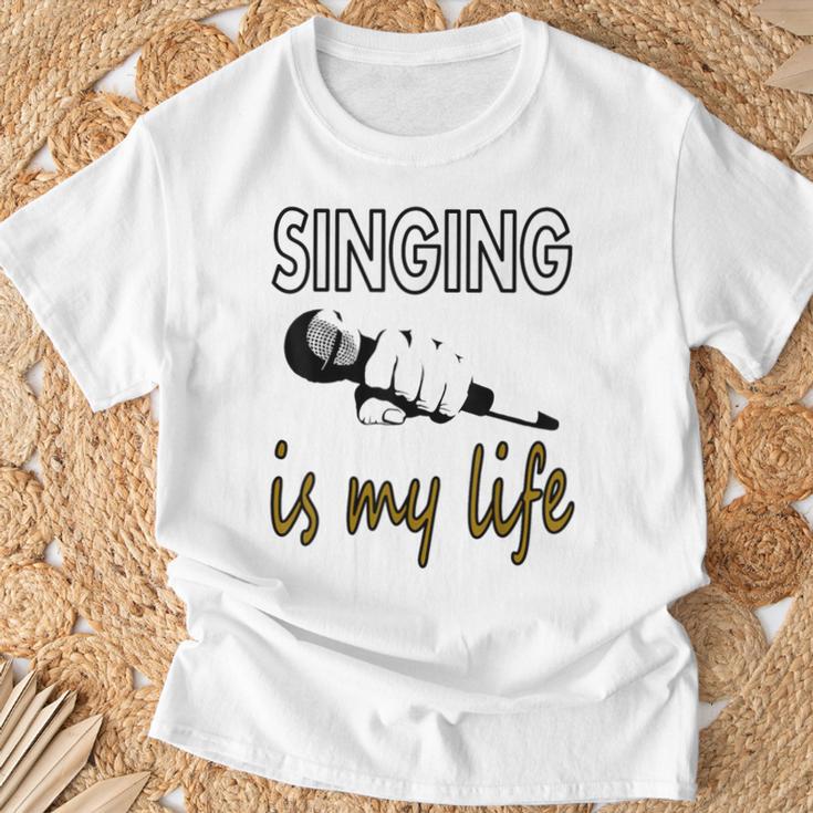 Cantante Cantante De Música Músico De Cantante Idea De Regalo Camiseta unisex Regalos para ancianos