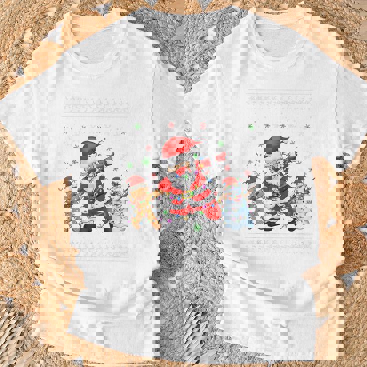 Dabbinganta Christmas おかしいdabサンタクロースクリスマス Tシャツ 高齢者への贈り物