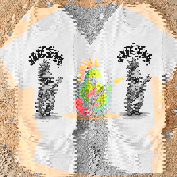 Guactar 面白い アボカド愛好家 食べ物 駄洒落プリント メンズ レディース キッズ Tシャツ 高齢者への贈り物