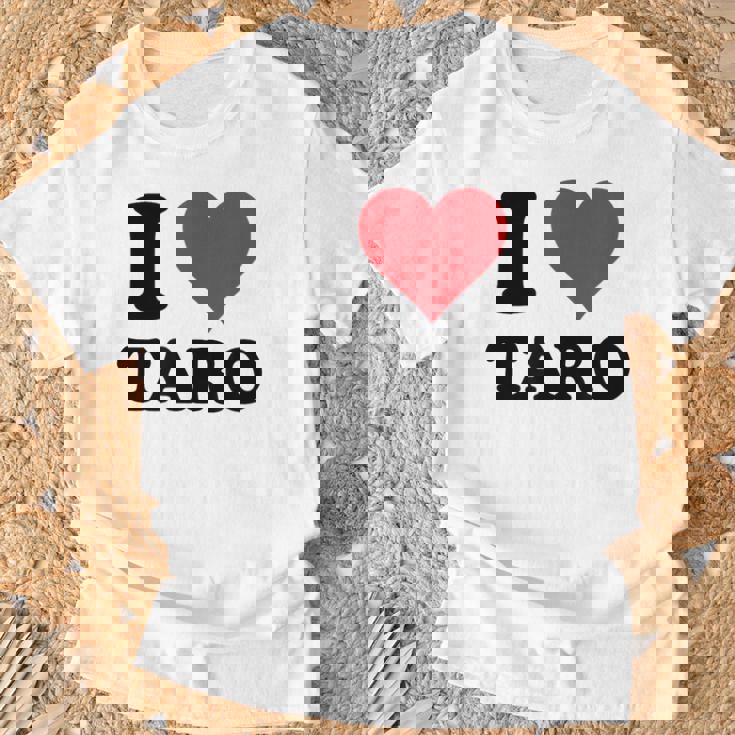 I Heart Taro 名 I Love パーソナライズ Tシャツ 高齢者への贈り物