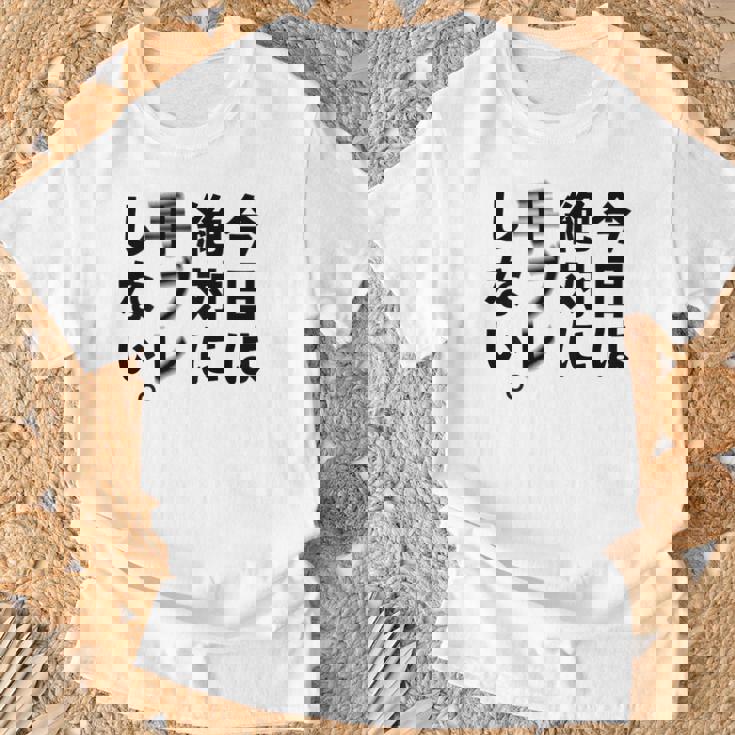 Kenko カメラひとことシリーズ 「今日は絶対に手ブレしない。」【黒文字・背面デザイン】 Tシャツ 高齢者への贈り物