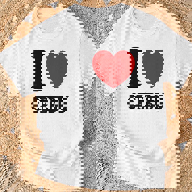 I Love Cebu フィリピン フィリピン人 Tシャツ 高齢者への贈り物