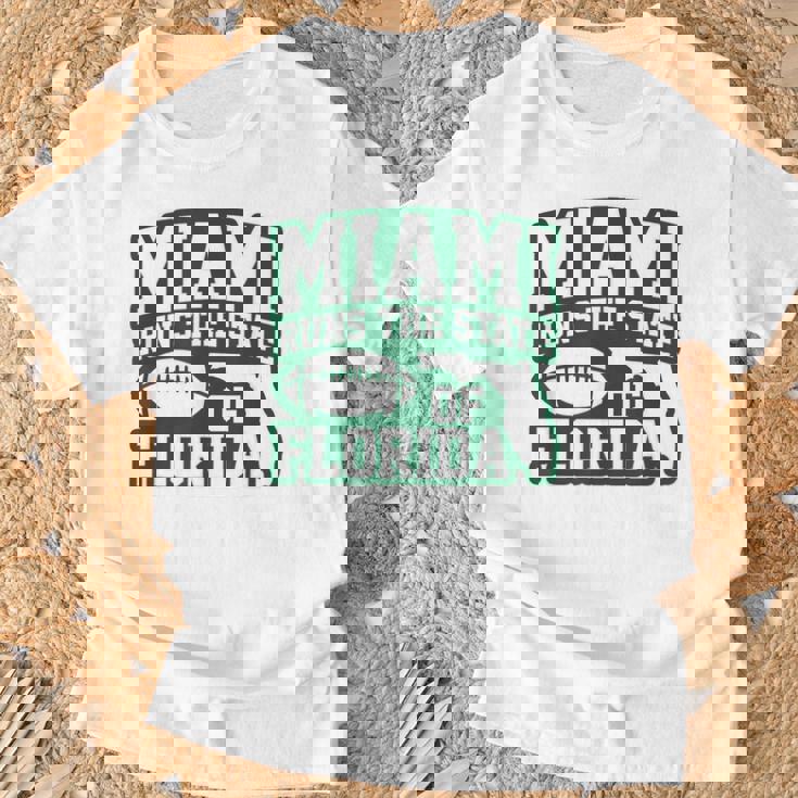 Miami Runs The State Of Florida Dade County 305 Pride T-Shirt Gifts for Old Men