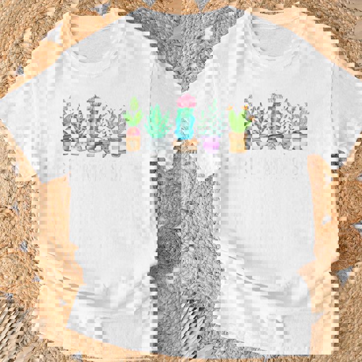 I Be Plantin'hit サボテン 多肉植物 面白い植物 ガーデン Tシャツ 高齢者への贈り物
