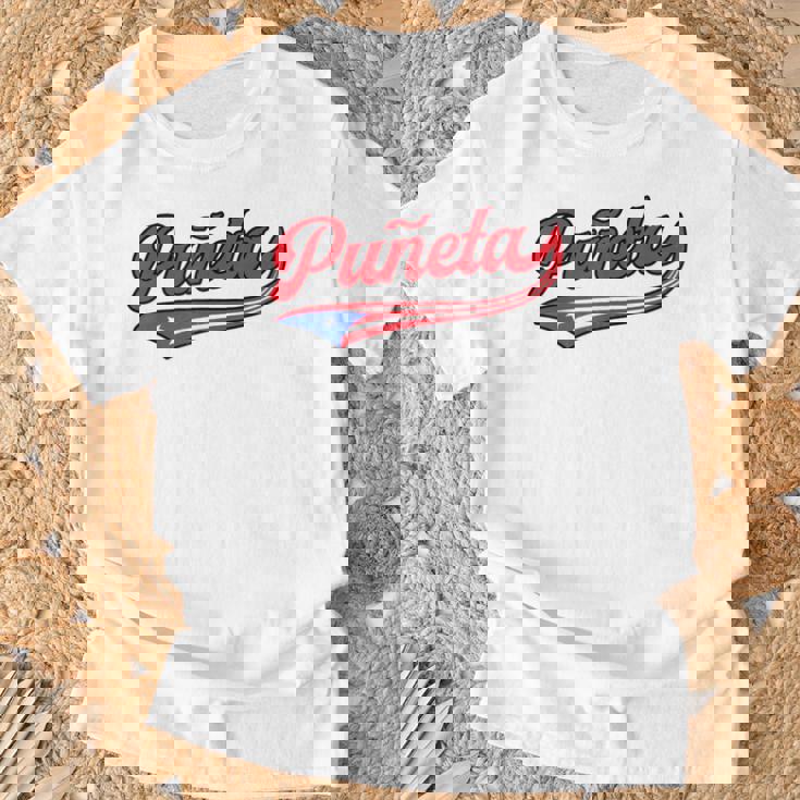 Puñeta プエルトリコ プエルトリコ 国旗 面白い 男性 女性 言葉 Tシャツ 高齢者への贈り物