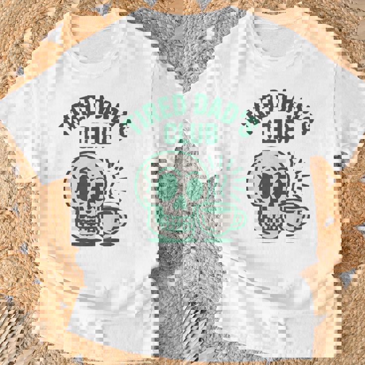 Tired Dads Club Divertente Papà Festa Del Papà Maglietta Regalos para ancianos