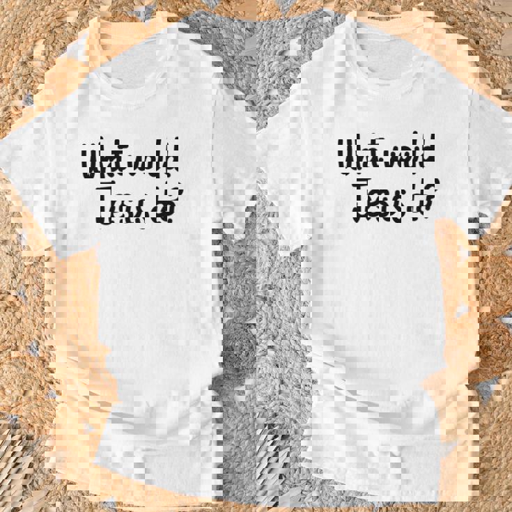 What Would Jesus Do 長袖tシャツ Tシャツ 高齢者への贈り物