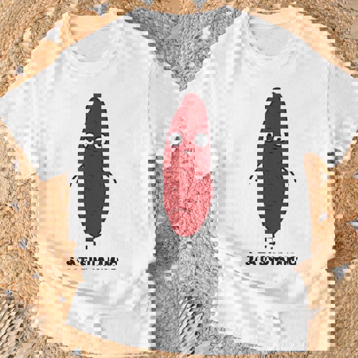 さつまいも 顔 イラスト かわいい おもしろ 簡単 シンプル ゆるい 野菜 Tシャツ 高齢者への贈り物