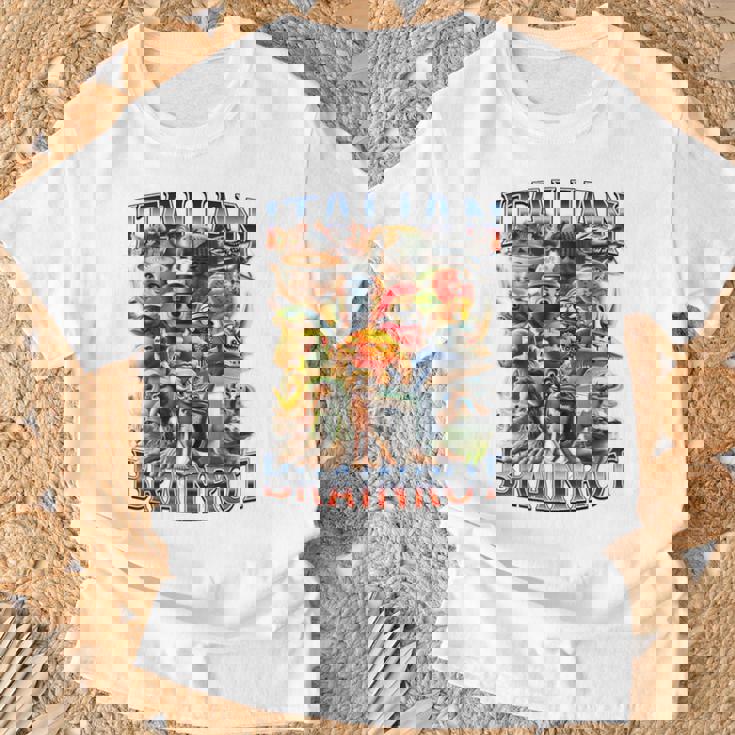 イタリアンブレインロットファニーイタリアンブレインロットミーム Tシャツ 高齢者への贈り物