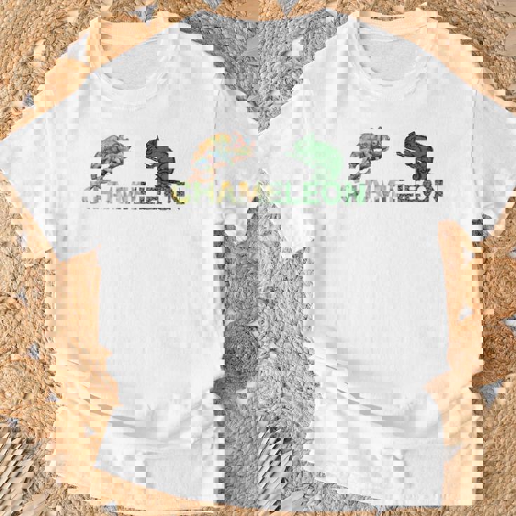 カラフル カメレオン 長袖tシャツ Tシャツ 高齢者への贈り物