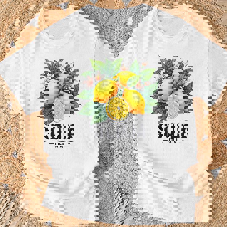 シチリア イタリア シチリア イタリア フレッシュ イタリアン レモン シチリア Tシャツ 高齢者への贈り物