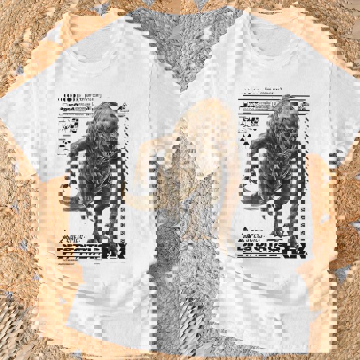 ジュラシック・ワールド Distortus Rex Ingenpecies File Tシャツ 高齢者への贈り物