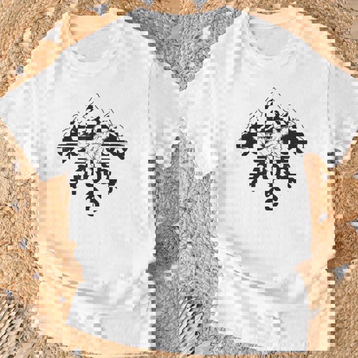 スノーボード スノボ スノーフレーク Tシャツ 高齢者への贈り物